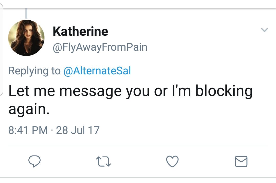 AlternateSal's tweet image. "But I'm being bullied."

Dumb bitch.
*Laughs.*
