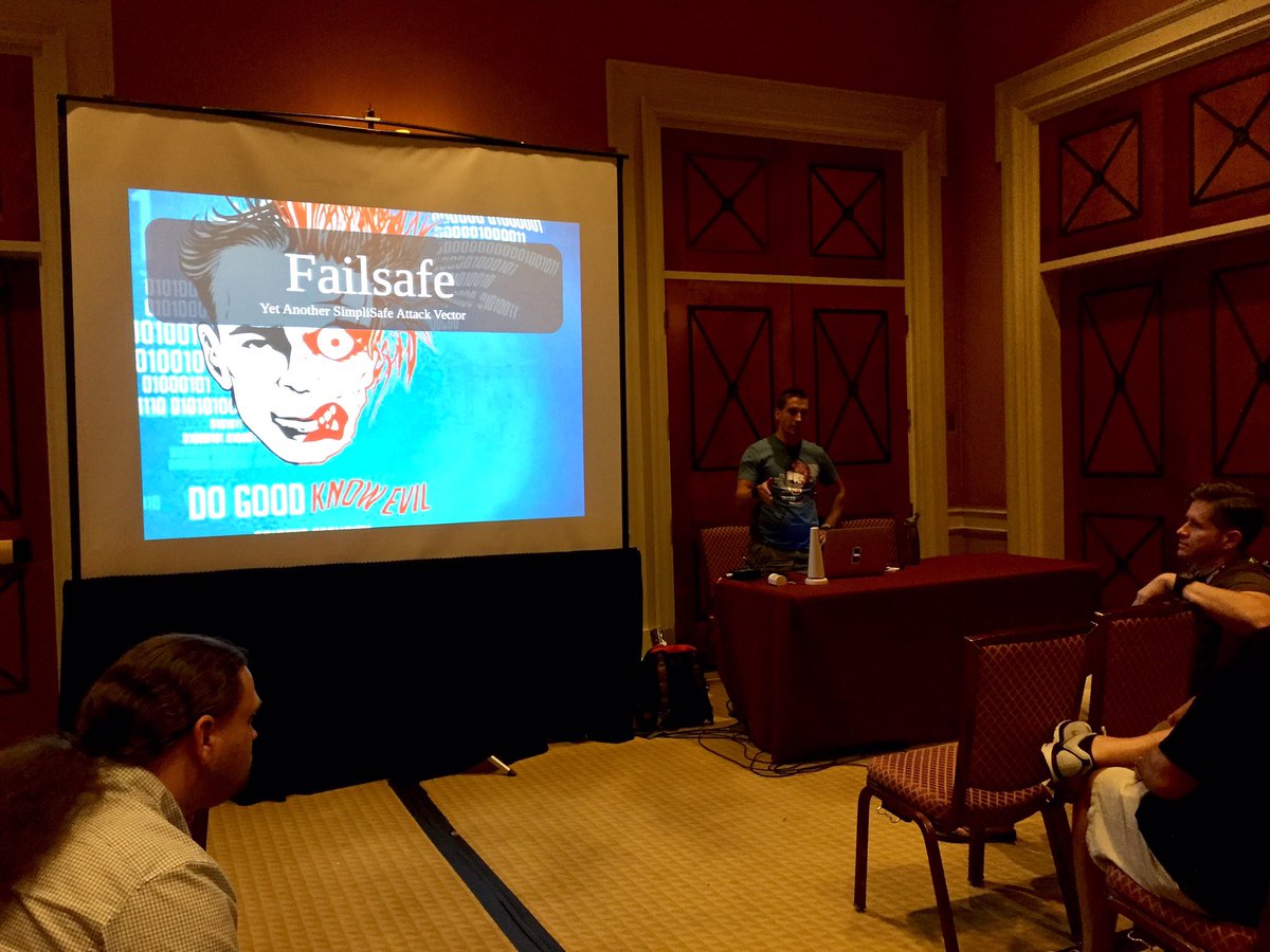 SpirentSecurity's tweet image. Failsafe-Yet Another Simplisafe #Attack Vector Talk w #Securitylabs Expert @Defcon #DEFCON #infosec