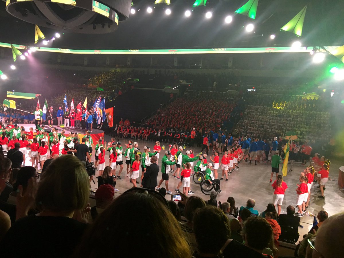 2017 Winnipeg Canada games opening ceremony at the MTS centre. Good luck to over 4000 athletes as they make history in Manitoba👍
