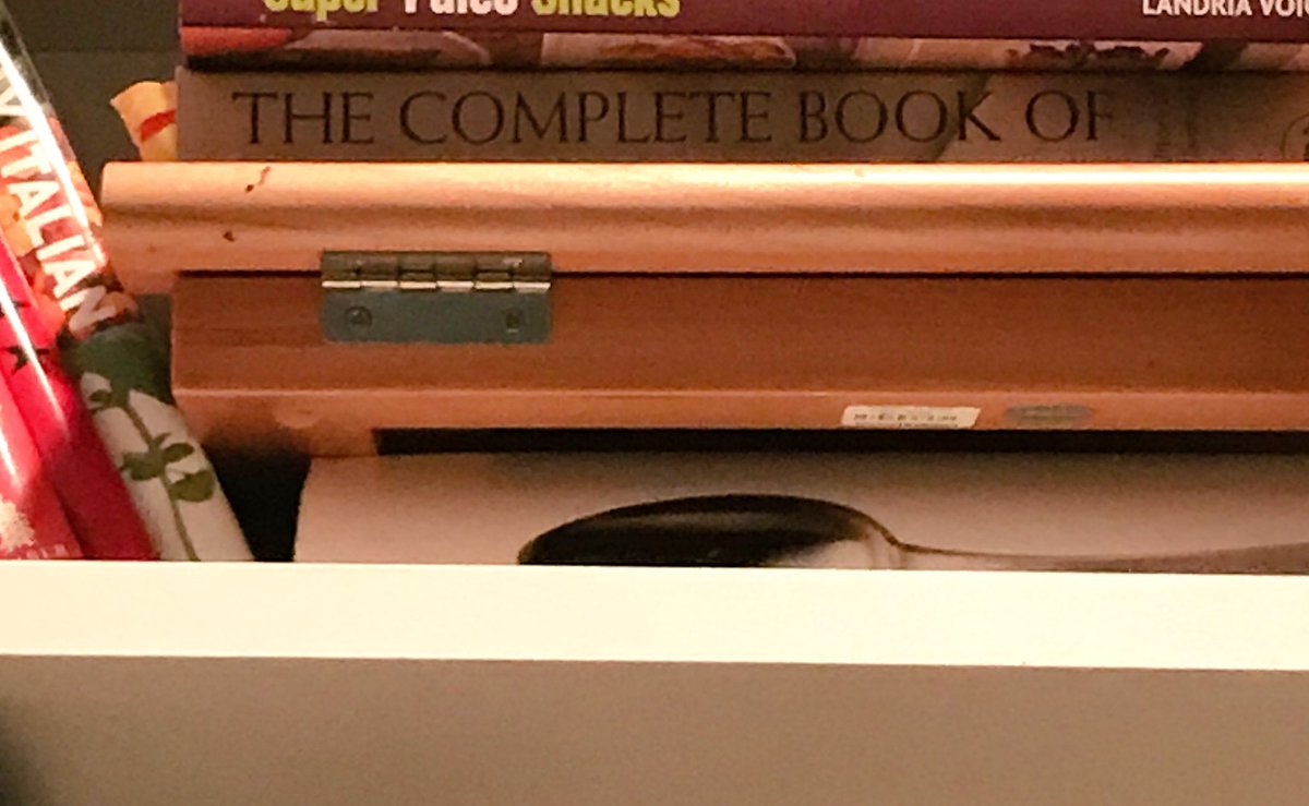 When ur cleaning out the kitchen &amp;see this on the top shelf, but you're about an inch too short. "Ooh, what's that? The Complete Book of..."