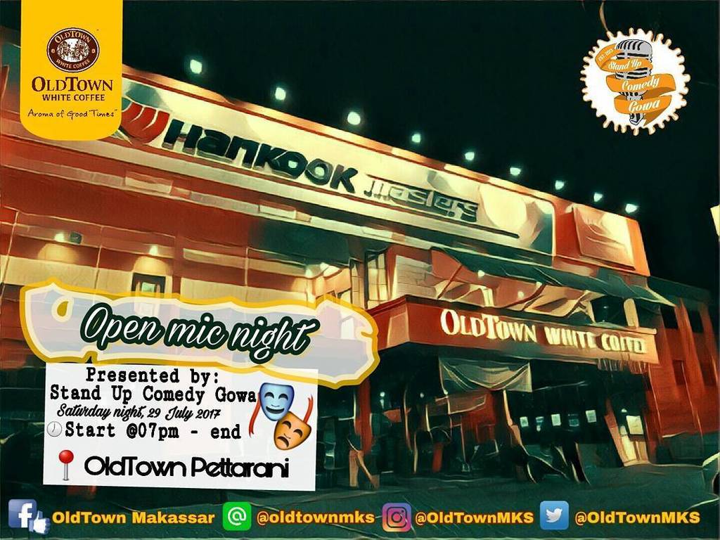 oldtownMKS's tweet photo. Whats up gengz...
Nih kita ada event lagi dari kakak komika yang kece badai.
Kali ini kita bakal seru-seruan baren… https://t.co/dGhfkyaoOj https://t.co/RxViBQCfOc