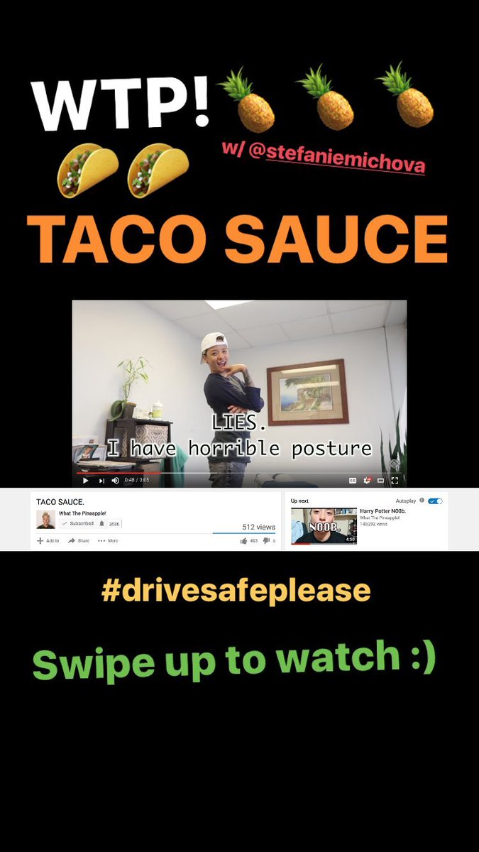 ambreuliu's tweet photo. WTP!🍍🍍🍍 w/ Stefanie.
TACO SAUCE 🌮🌮 #drivesafeplease https://t.co/TuQE41AKrw