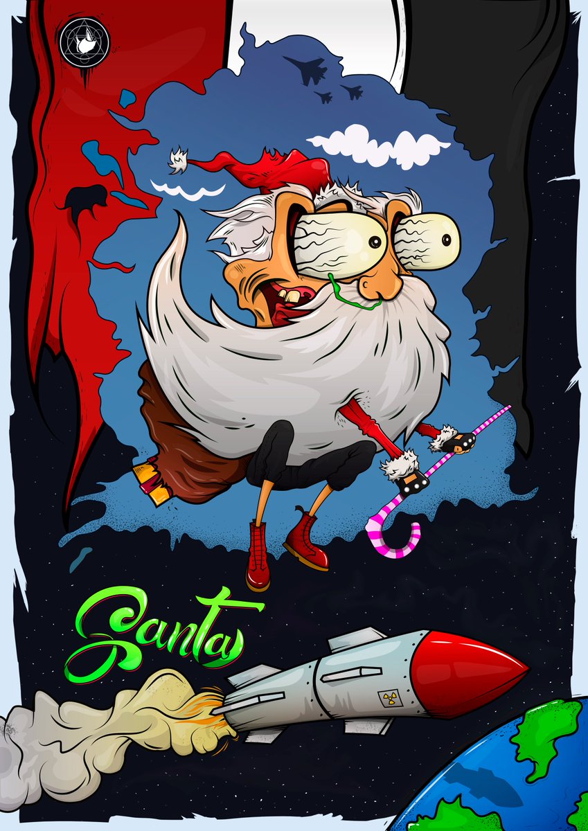 1993Noir's tweet photo. Una Navidad en Siria..!!!
#LeChatNoir #SantaPunk #PunkRock #VectorMaldito #Spectre #TwistedHouse #ElLadoOscuroDeLaIlustración #Siria https://t.co/N9YHJjQkJ7