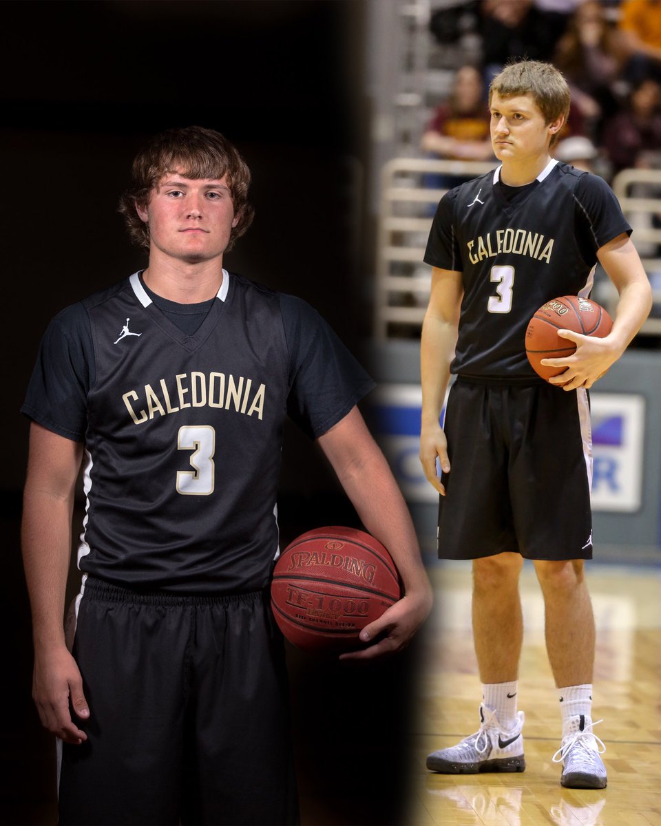 RyanPproduction's tweet photo. I thought this senior picture looked awfully familiar! His best basketball move;) holding it during the Pine island game! @jordanburg22 https://t.co/axZlPMrxGa