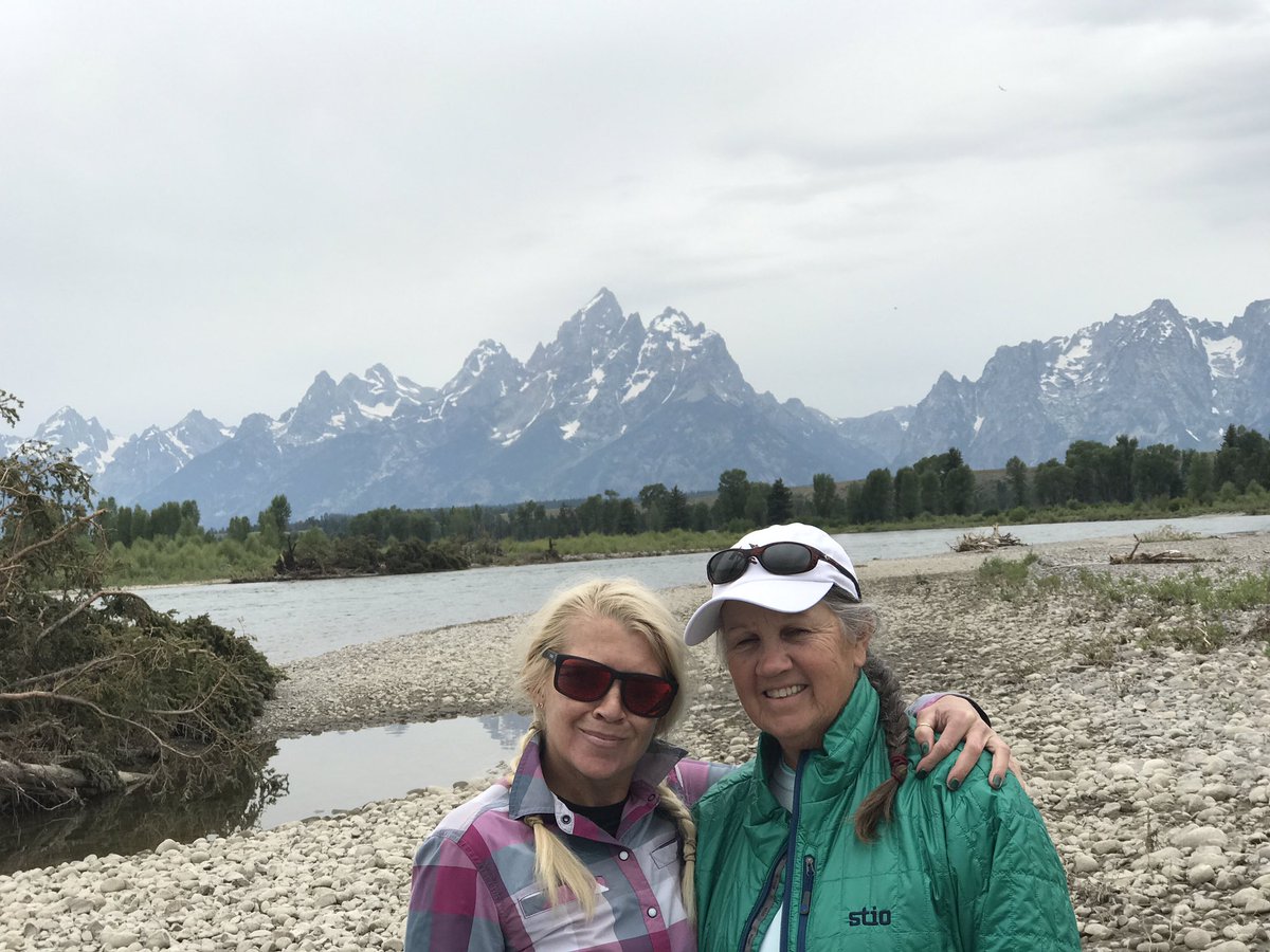 Any day with Mom on the river is BLISS 😍😍😍#gtnp #getoutthereandexplore #findyourpark #tetons #snakeriver #majesticmountains #thatswyoming