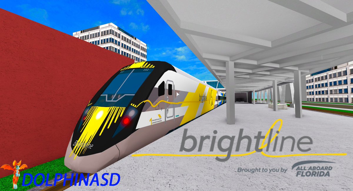 TheOrangeWicker's tweet photo. @BuildIntoTrains just finished another simple thumbnail for Terminal Railways on the @GoBrightline 's train thats coming #TRThumbnailContest https://t.co/EKzSIrXyf9