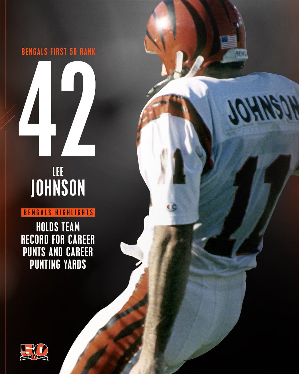 Only 42 days until we fill The Jungle with “WHO DEY!”  Number 42 on the #Bengals First 50: Lee Johnson  #Bengals50 https://t.co/wcxB7fgIxF