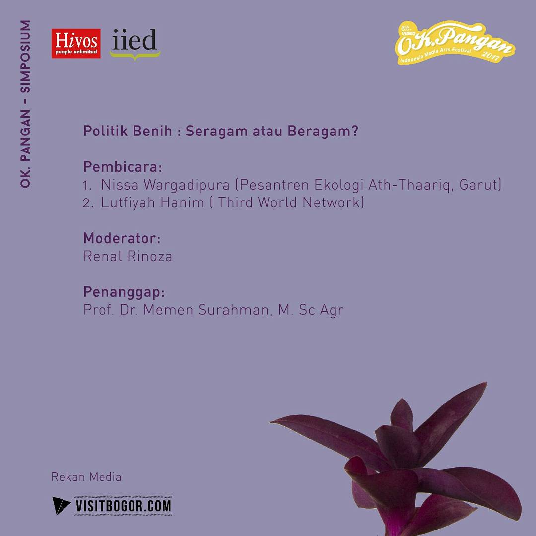 Teman-teman Bogor yang belum sempat cicip hidangan OK. Pangan, yuk, merapat ke Program Simposium OK. Pangan. Hari ini dengan dua sesi seru 👇