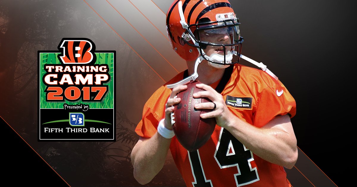 Training Camp 2017 pres. by @FifthThird is here! #Bengals50  Practice Schedule & Details: go.bengals.com/1naOYzH https://t.co/gOmVPk0usC