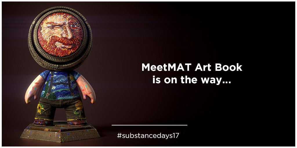 Substance3D's tweet photo. #SusbtanceDays17 live keynote: #MeetMAT17 contest results was so awesome, we decided to make a book of it :) https://t.co/u6XIriWNB1
