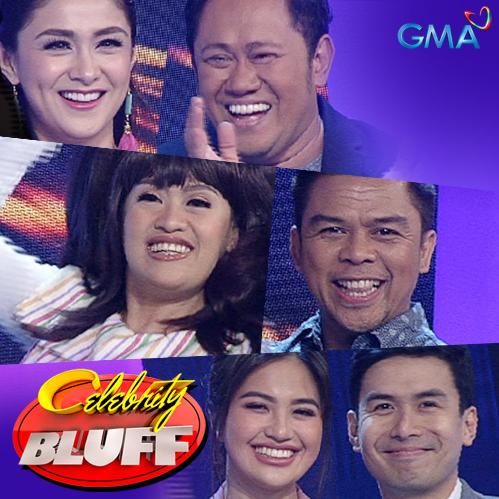 gmanetwork's tweet photo. Sino sa celebrity teams na ito ang makaka-jackpot? Carla &amp; @amazingbetong, @igladysguevarra &amp; Pekto, @MyJaps &amp; @xtianbautista #CBFactNaFact https://t.co/cKHcraJZ4r