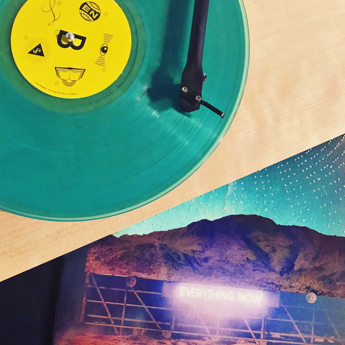 lunarecordshop's tweet photo. I got my night version on LOCK. @arcadefire made me stay in love with them.. again. #everythingnowaf #arcadefire https://t.co/B69C2amBpe