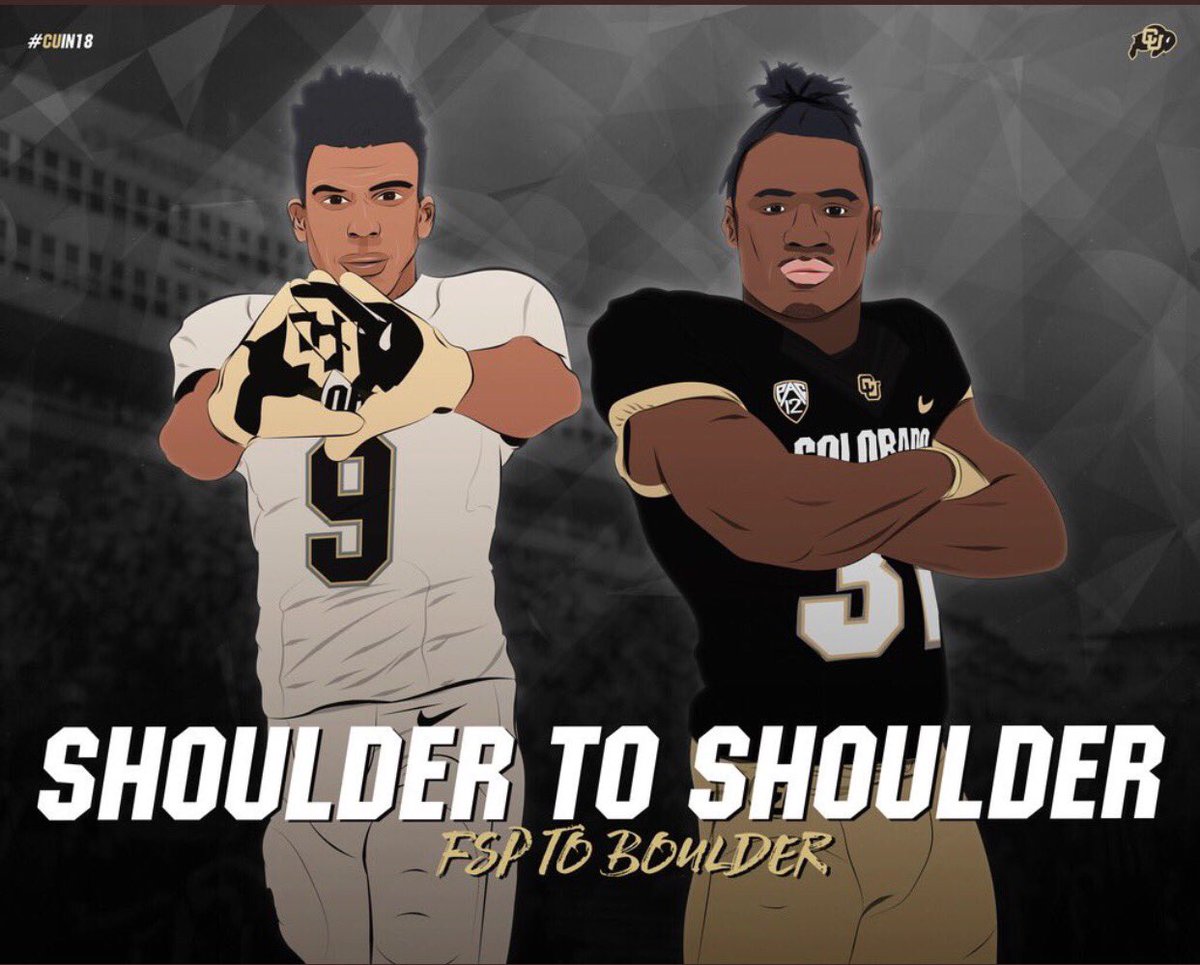 that_6ix's tweet photo. Buff Nation what you think 👀 me and my bro @EWinston34 balling together at CU🔥🔥🔥 #FSPTOBOULDER #CUin18 https://t.co/zgNLdgxIGs