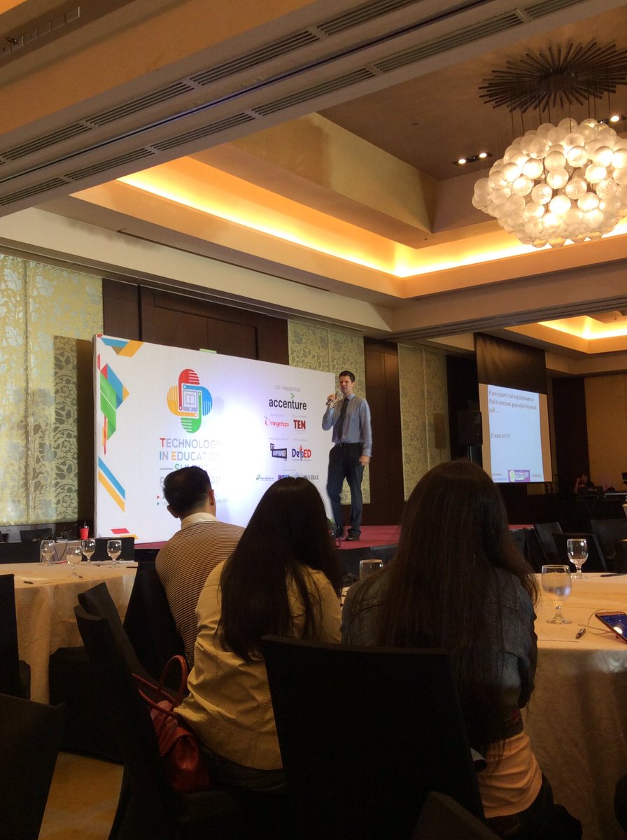 ChazArcete's tweet image. ATM: @mrkempnz is sharing his observations from his school visit in the Philippines #TIESPH2017 #edtechPH #edtech @TIESPH