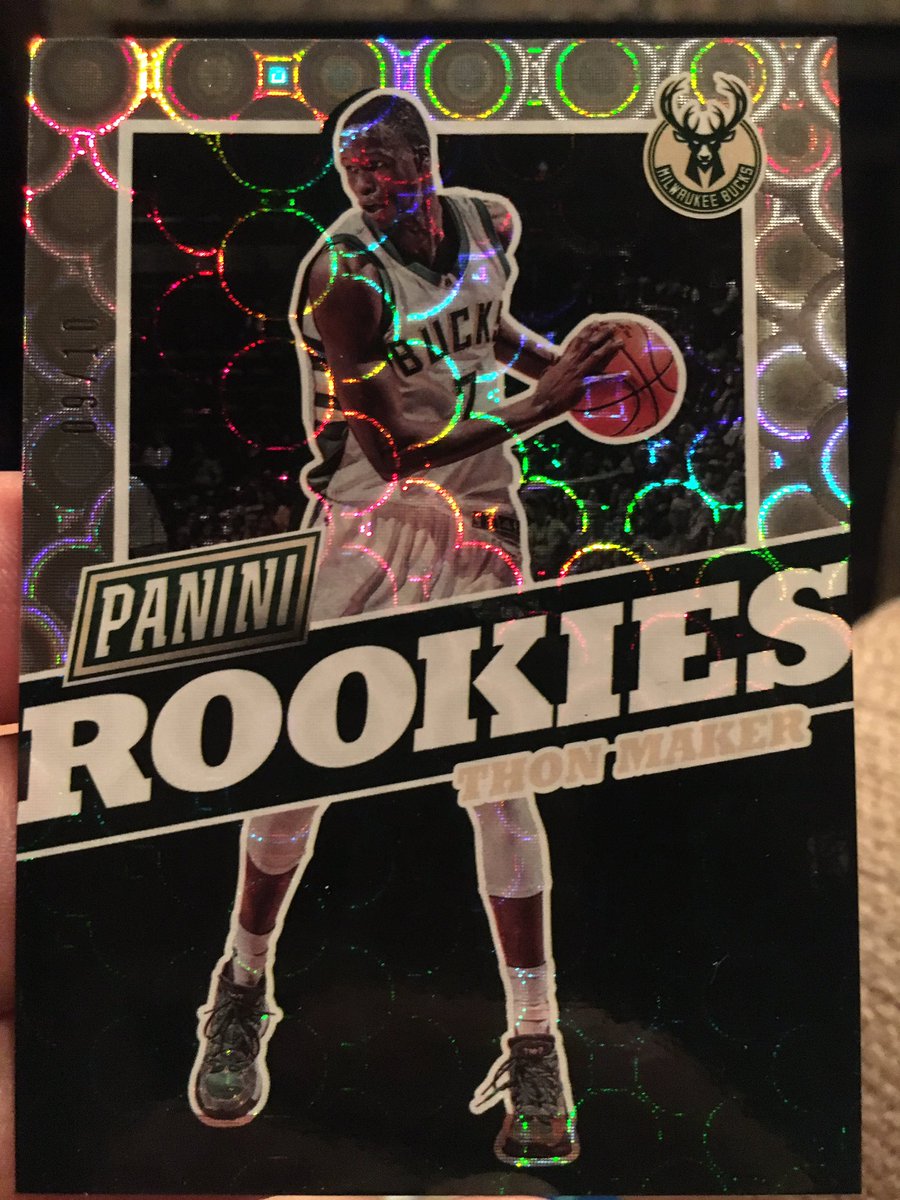 cubbie_ry_14's tweet photo. @PaniniAmerica #silverpacks from today. Patrick Mahomes 57/399 & Thon Maker 9/10. Very cool wrapper redemption. Thanks. #collect #NSCC2017 https://t.co/rn9aR2EfGq