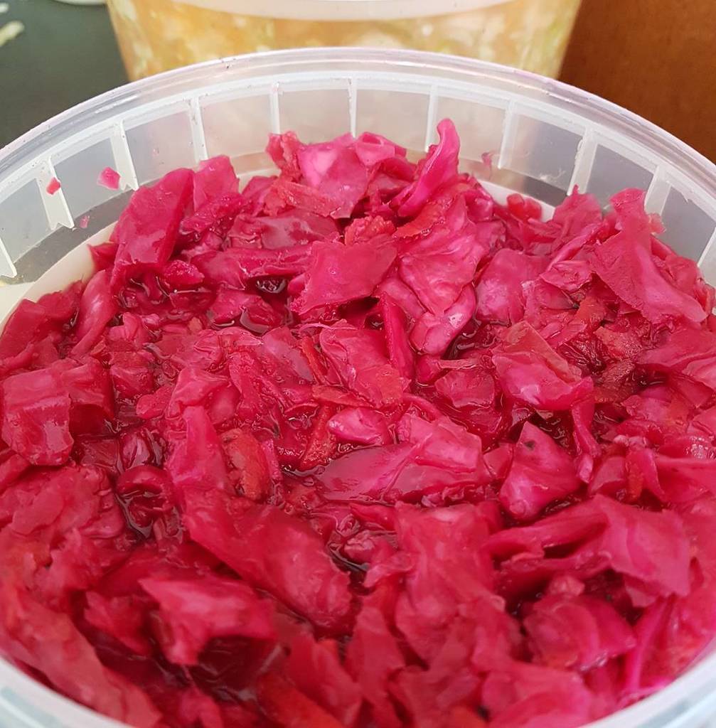 Wine_Related's tweet photo. Red cabbage saurkraut. 4 weeks of fermentation. Next batch just getting started. #nofilter @brooksbank_estate https://t.co/qRWBb98mDG https://t.co/87Snnd9Hyr
