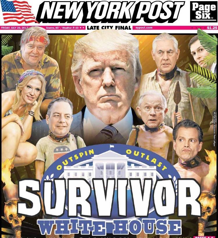 resisternoodle's tweet photo. In this WH there will be #nosurvivors #SpiceyOut #ReinceOut
Who's next? #realityTV #spicer #Priebus #Scaramucci https://t.co/FR8nqB8snk