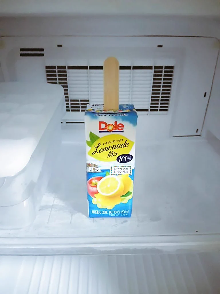 お好みのアイスが作れちゃうwwフルーツジュースで簡単に作るアイスが有能すぎるww