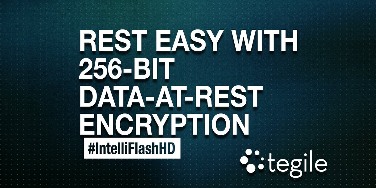 Tegile's tweet photo. Full 256-bit #dataencryption with no impact on performance. Protect your information with #IntelliStackHD - https://t.co/6NdyMAeeud https://t.co/7f3c3ju4xM
