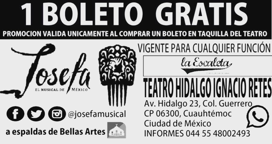 Vane_SM8704's tweet photo. Así o quieren más??? #JosefaElMusical #Teatro #Cultura #Historia #BoletoGratis #YoAmoElTeatro #YoVoyAlTeatro #TeatroHidalgo #GratisGratis https://t.co/fB5pnHe79y