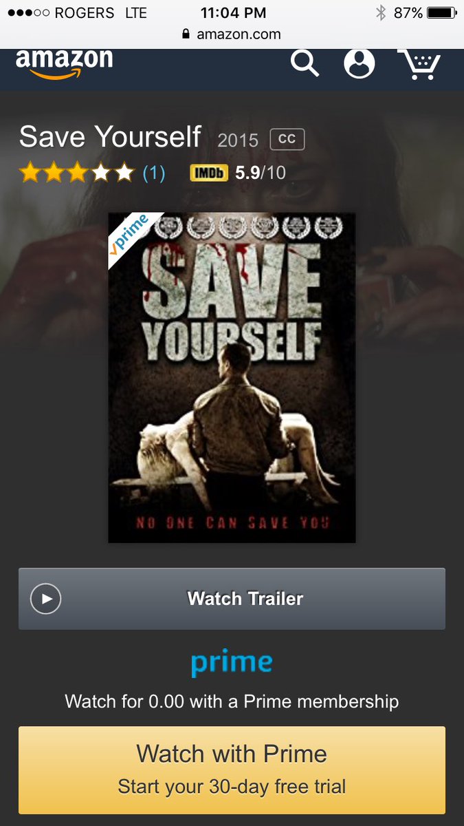 RyanMAndrews1's tweet photo. Turns out @SaveYourselfMVE is on amazon prime in the USA. Who knew cool poster though. @RyBarrett @littlemissrisk @MJD_DOP @TiannaNori https://t.co/e3oHTEVj46