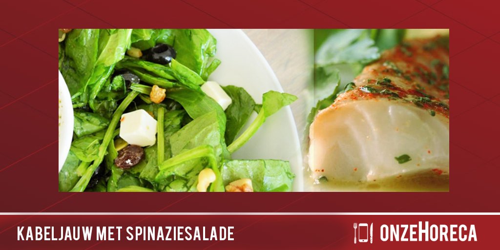 onzeHoreca_'s tweet photo. Recept van de maand: kabeljauw met warme linzen en spinaziesalade: https://t.co/VODxmE4yHZ https://t.co/2KRnVA9Uzx
