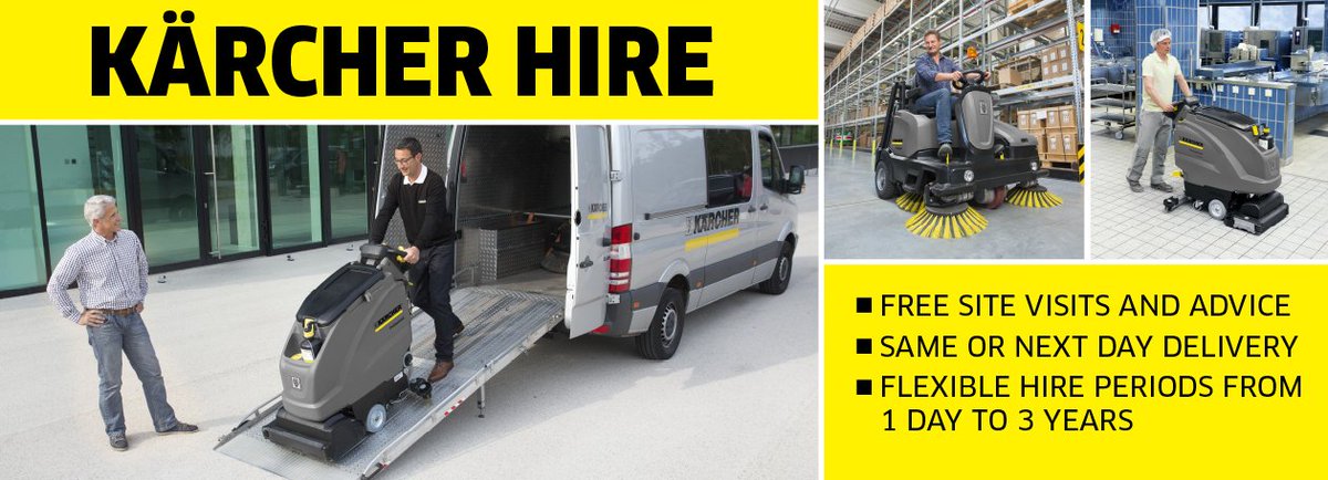 KarcherJms's tweet photo. Need to hire a Scrubber Dryer or sweeper ? Talk to @KarcherJms Betchworth on 01293 850 765 https://t.co/ljCsZFmlj8