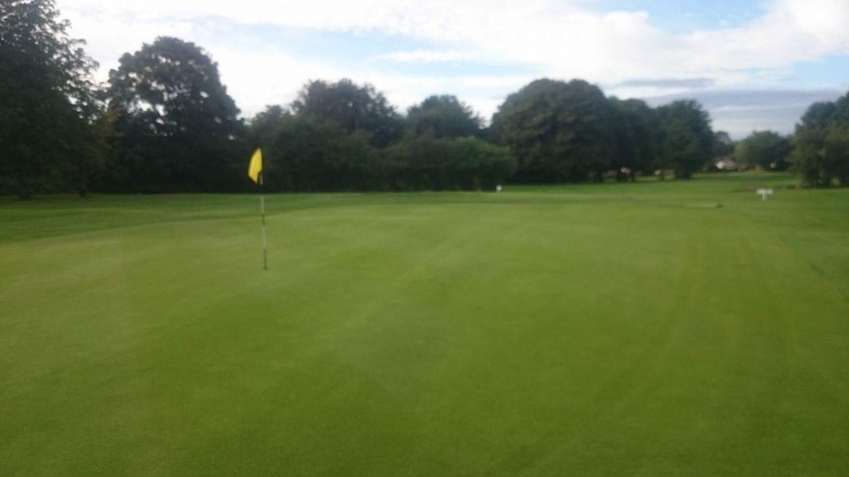 birchwoodgreens's tweet photo. Greens cut this morning, some pics of set up this morning, what a difference 24hrs makes @birchwood1 #powerofrecovery https://t.co/cEdP3c22va