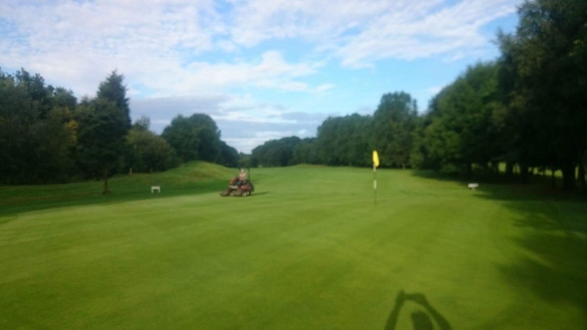 birchwoodgreens's tweet photo. Greens cut this morning, some pics of set up this morning, what a difference 24hrs makes @birchwood1 #powerofrecovery https://t.co/cEdP3c22va