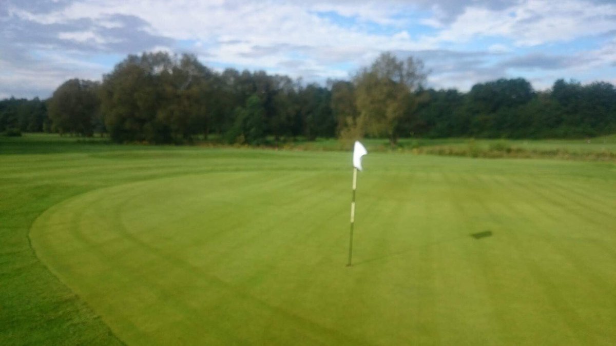 birchwoodgreens's tweet photo. Greens cut this morning, some pics of set up this morning, what a difference 24hrs makes @birchwood1 #powerofrecovery https://t.co/cEdP3c22va