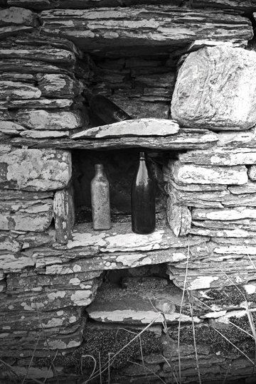 'Reminders'. Bottles sit where they were left, traces of the last occupants of a farmstead. Achkeepster, Caithness. #ThePhotoHour #Scotland