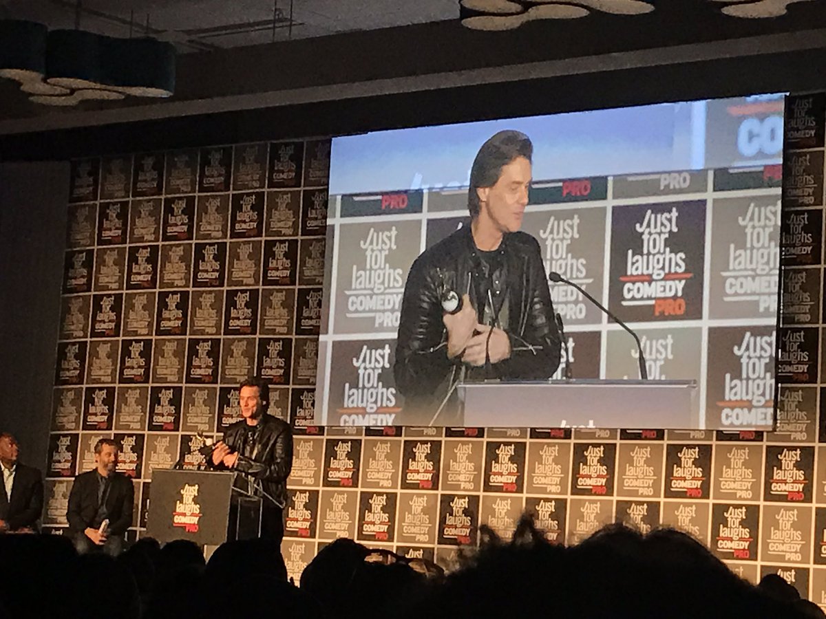 DonovanGoliath's tweet photo. That's my hero @JimCarrey receiving a well deserved award. Still can't believe I got to witness this!!! #JFLMTL https://t.co/3GxVvWbHL8