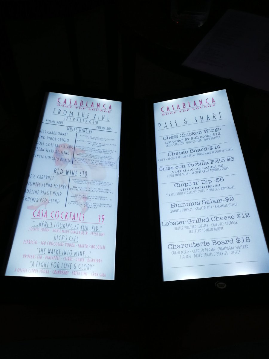 snootful's tweet photo. Glow in the dark menus = brilliant #callMeOld #drunkity #wine #FridayFeeling https://t.co/pOu7gzDIkN