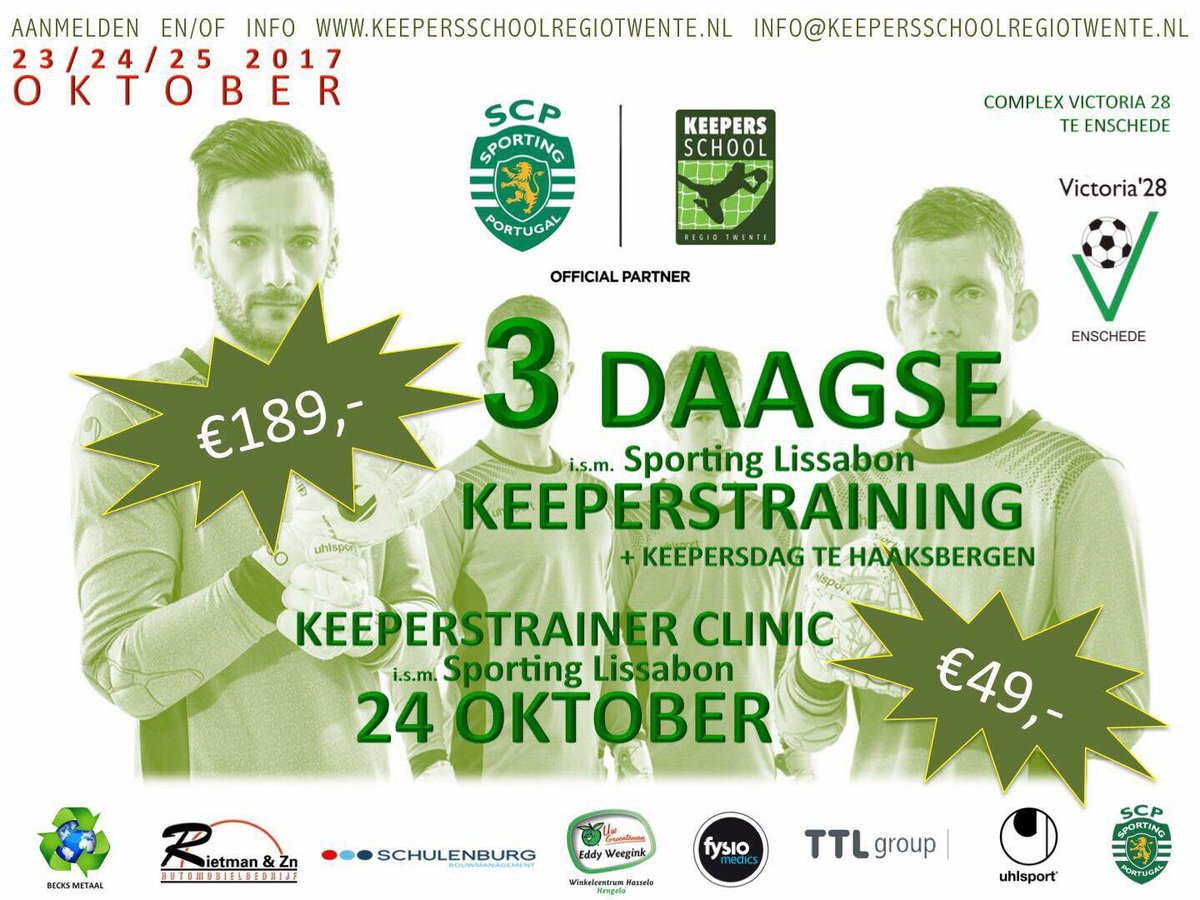Keepersschool's tweet photo. Ook voor de keepertrainers is er een clinic en wel op de Dinsdagavond 24 Oktober. Deze mag je als trainer niet missen!! https://t.co/Usv26jMbKK