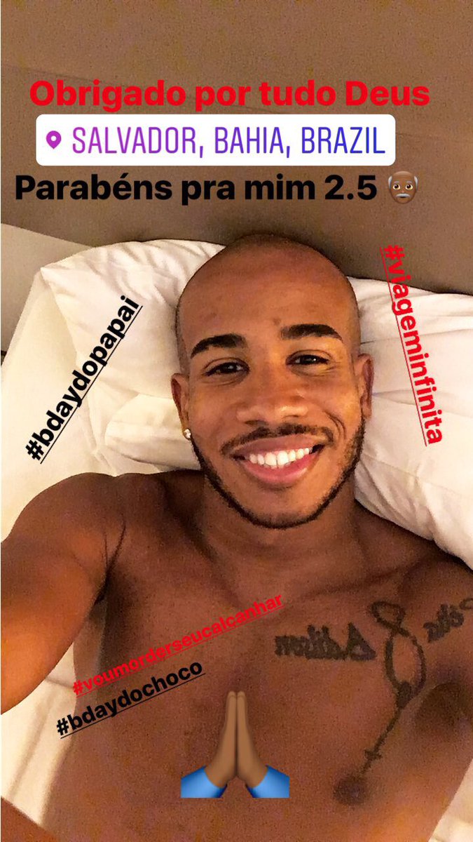 patrickChoco92's tweet photo. #bdaydochoco #voumorderseucalcanhar #viageminfinita #deusnocomando #obrigadoportudodeus #vitorianaguerra #segueobaile #PST https://t.co/hotIPQxCoI