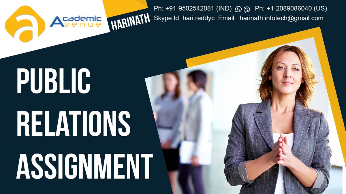academic_avenue's tweet image. #AcademicAvenue provides #PublicRelationsAssignmentHelp and #PublicRelations #AssignmentWritingServices in #USA . goo.gl/QV6iRF