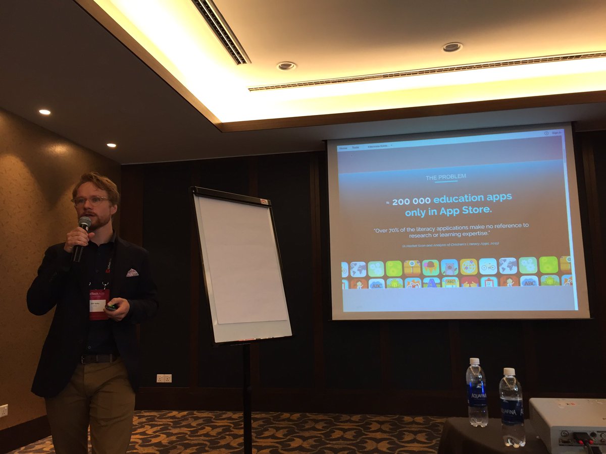 Olli of kokoastandard wowing the SE Asia Edtech summit with Finnish know how