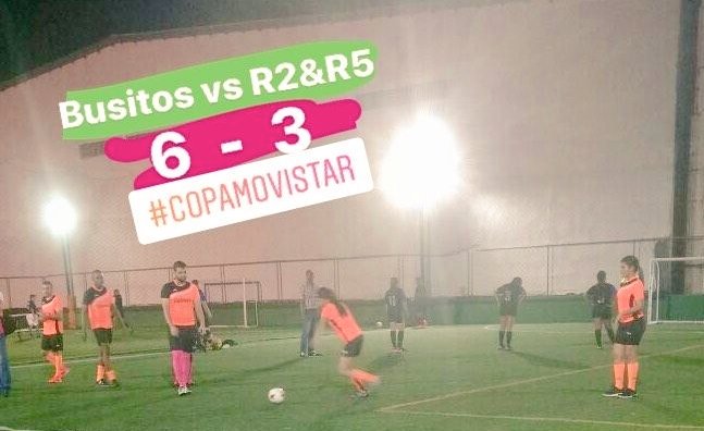MovistarCup's tweet photo. Así terminó el encuentro entre #Busitos y #R2&amp;R5 en lo que fue la tercera jornada de la #CopaMovistar2017 ⚽ https://t.co/mNkmemD96l