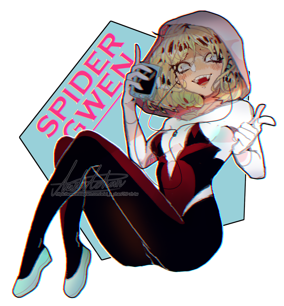 MC_fanartJail's tweet photo. 【格溫系列】
#spidergwen & #gwenpool
第一張用小畫家畫的(有濾鏡過
#畫 #繪 #dmarvel #art #draw #paint #painting #drawing https://t.co/00tKZBdT14