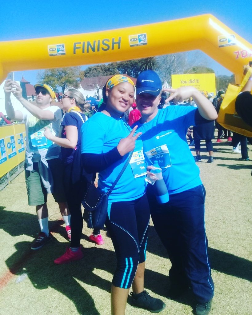 _Omhlophe_Says's tweet photo. #702walk last week #TeamCorobrik💪 https://t.co/u80QkOdfNM