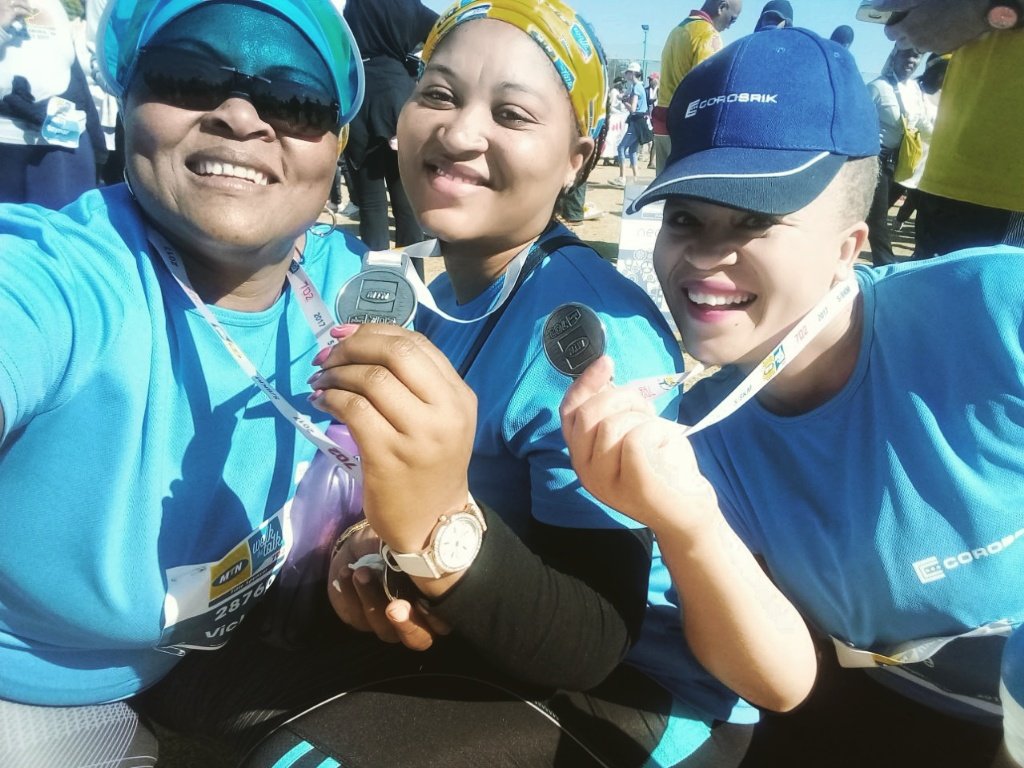 _Omhlophe_Says's tweet photo. #702walk last week #TeamCorobrik💪 https://t.co/u80QkOdfNM