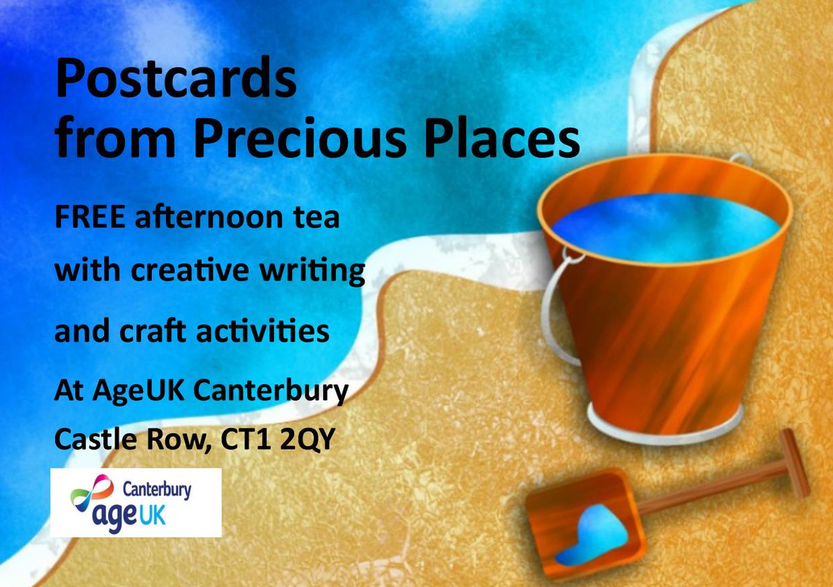 TODAY Sat 29 July July 2-4pm <a href="/AgeUKCanterbury/">Age UK Canterbury</a> Bring along someone you know 'in later life' for a treat!  #Faversham #Whitstable #hernebay