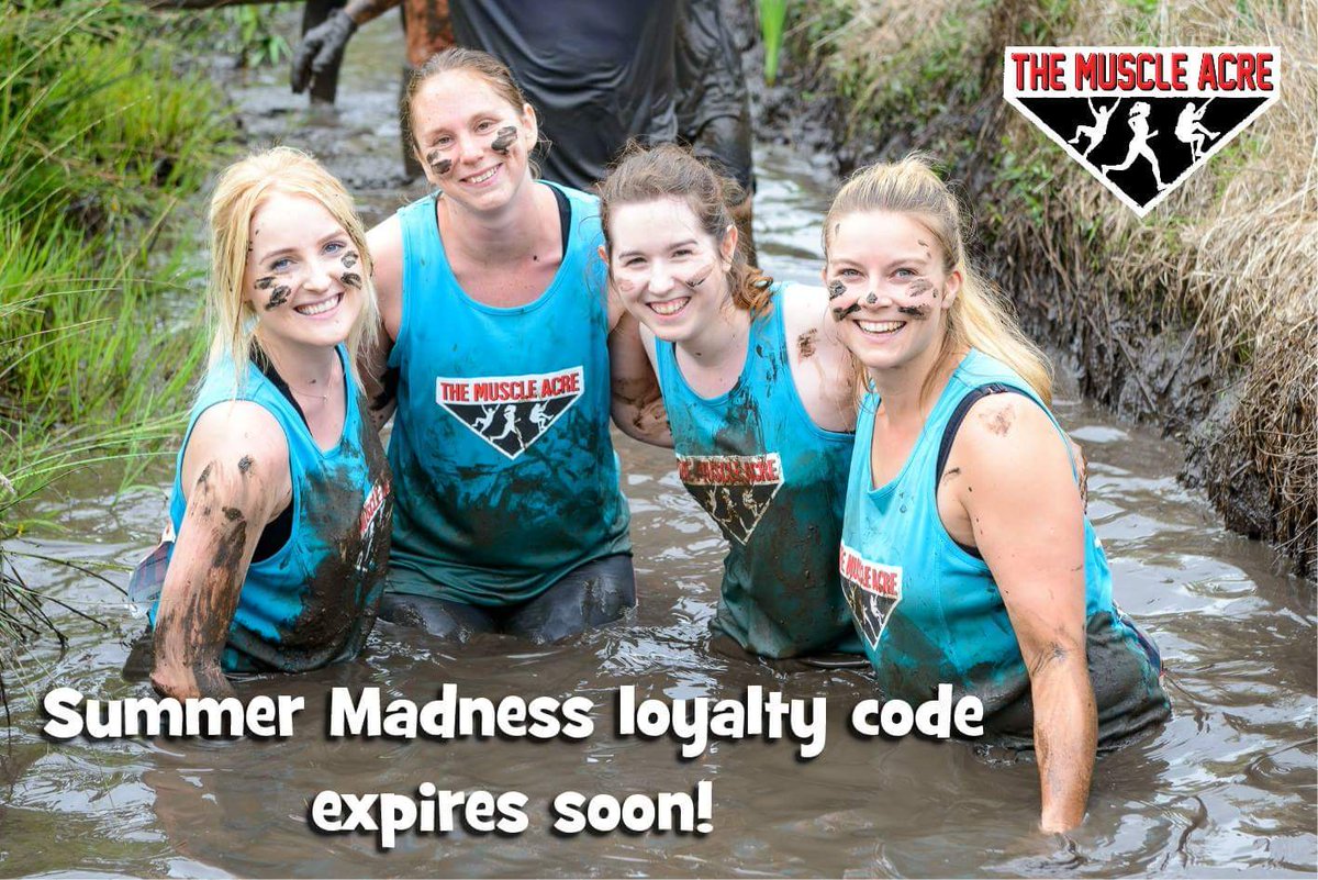 Attention Summer Madness runners! Don't forget to use your loyalty discount code to sign up to the Mud Slog on 5th of November!
