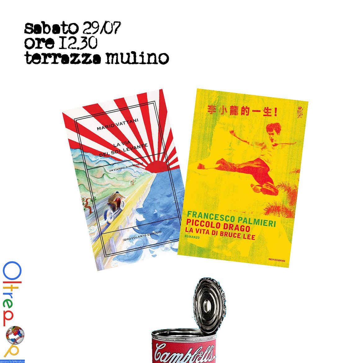 correttoreman's tweet photo. #sabato29luglio #oltrepop inaugura #pastaeparole con @PalmierF e @mariovattani https://t.co/LF9IETqZed