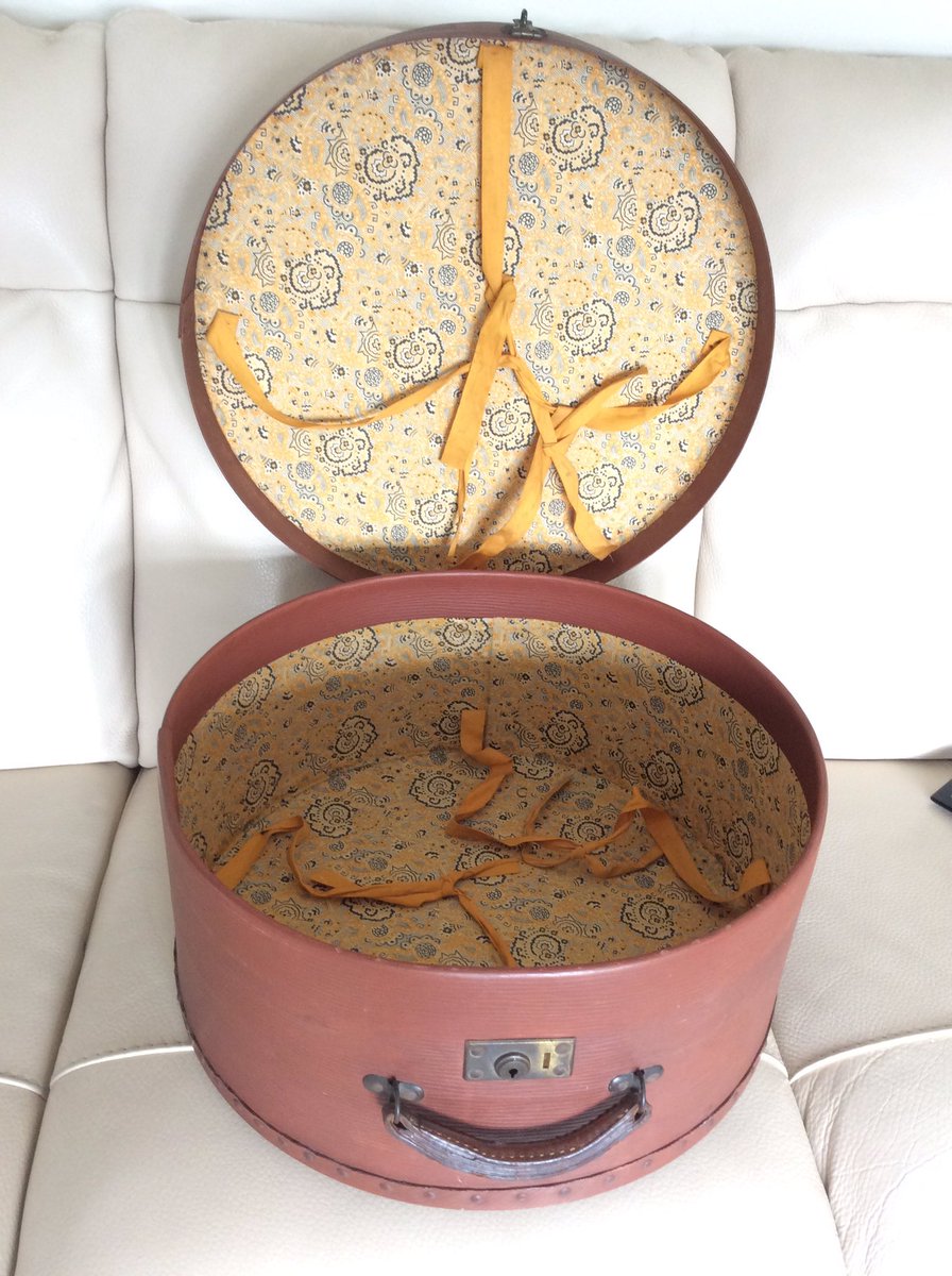 large vintage hat box