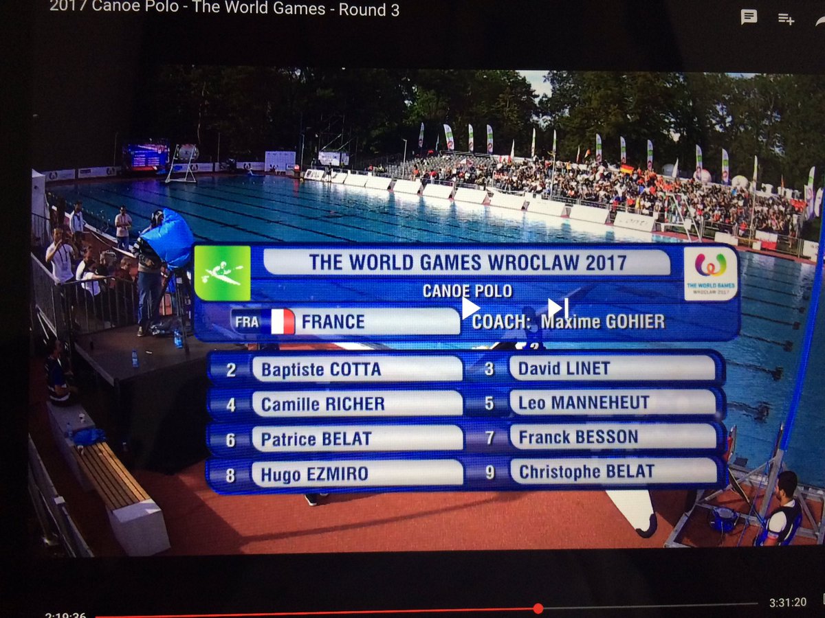 ChristopheCotta's tweet photo. #TWG2017 Un nazairien aux world games @Bat_itste dans équipe de France de #kayakpolo #SaintNazaire @3MKayakPolo 3MCK https://t.co/hIyzrtRLHr