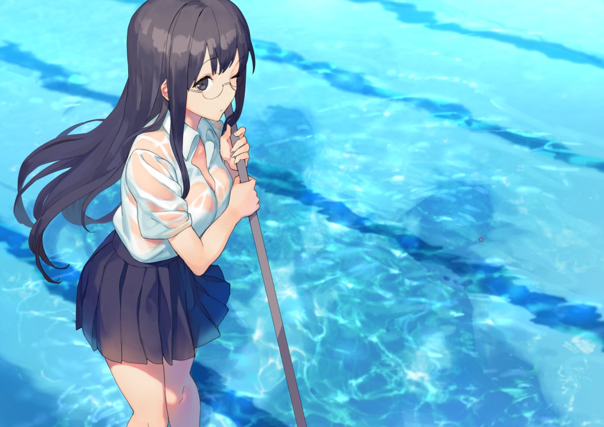 プール掃除進捗