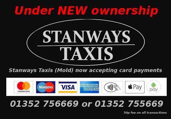 StanwaysMold's tweet photo. It's Saturday! Are you out and about this weekend? If you require a taxi then please ring on 01352756669 🚕🚕🚕🚕 https://t.co/3QEcgtUOS2
