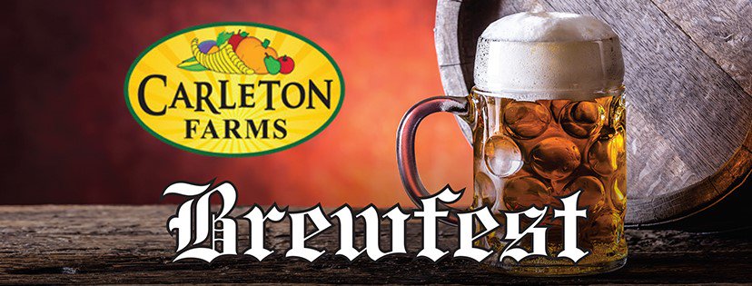 CarletonFarms's tweet photo. @CarletonFarms 3rd annual BrewFest.  September 30th, 12-9pm.  Local Breweries, music, food.  https://t.co/ACoN9H1S2a https://t.co/MBmC2V0ZuX