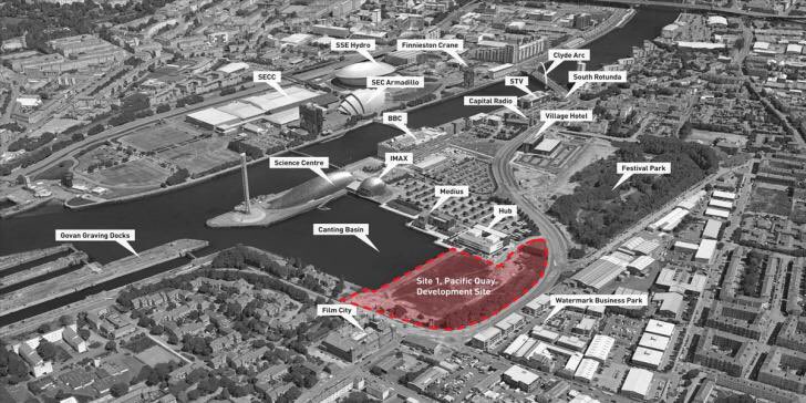 DLaingWhisky's tweet photo. Our new distillery will sit on the banks of the River Clyde. The site will also be home to our new head office and a bar/bistro #Glasgow https://t.co/AXnZbYIdNp